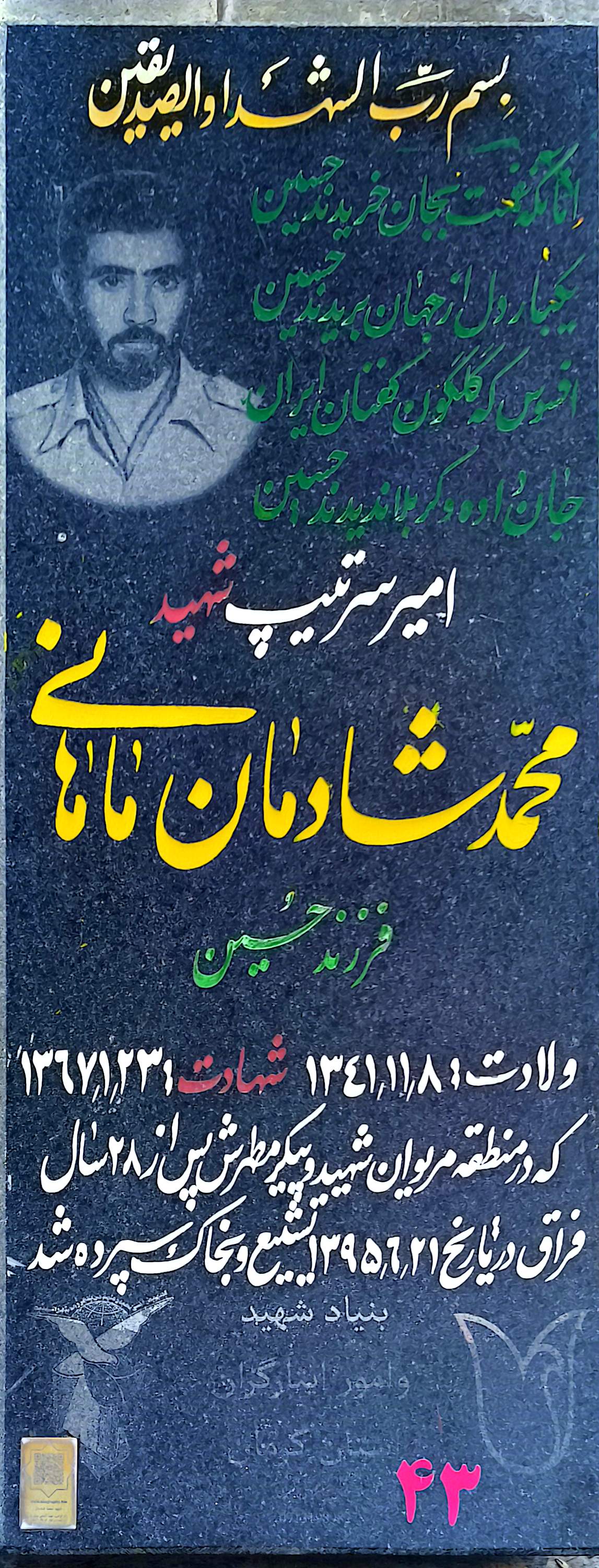 قبر محمد شادمان ماهانی