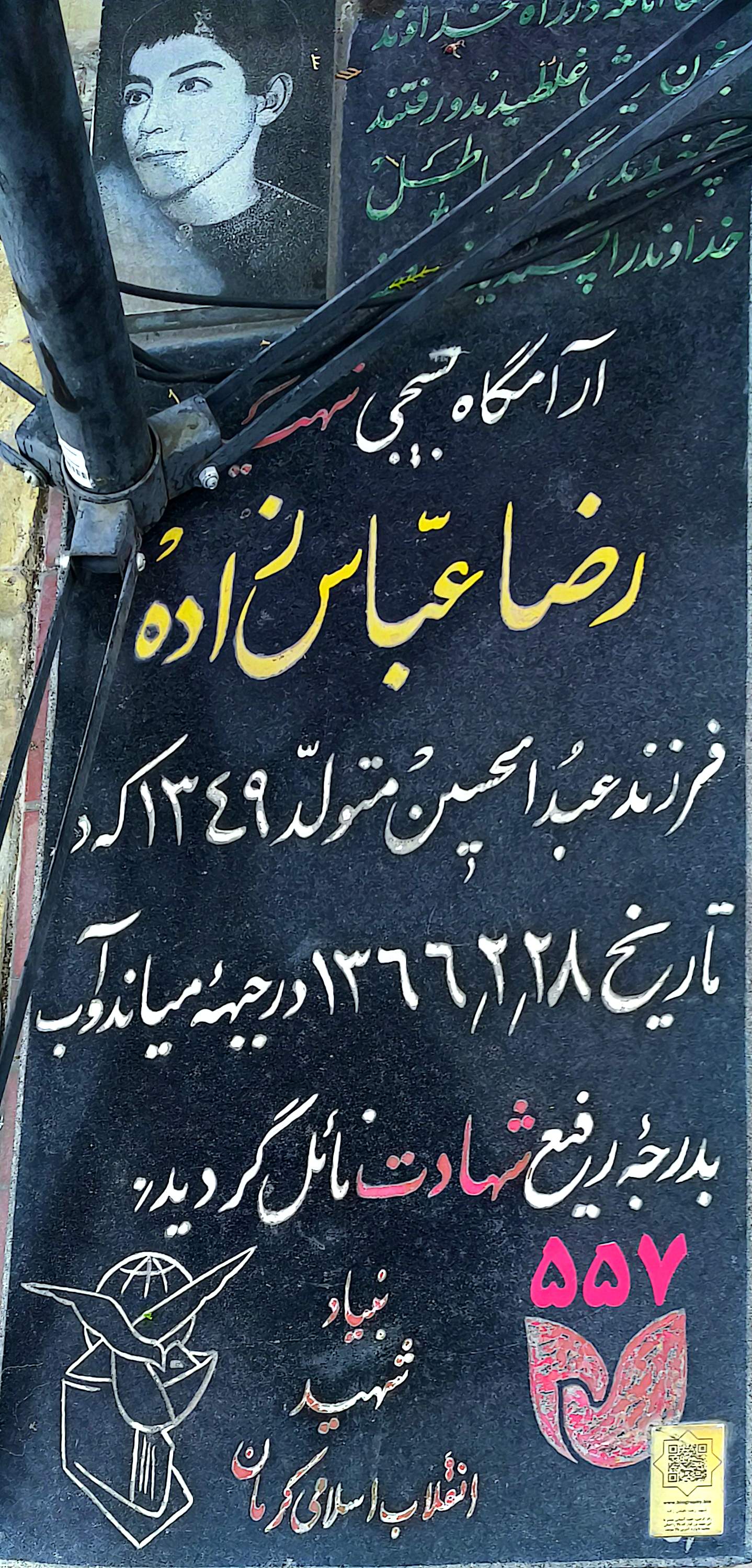 قبر رضا عباس زاده