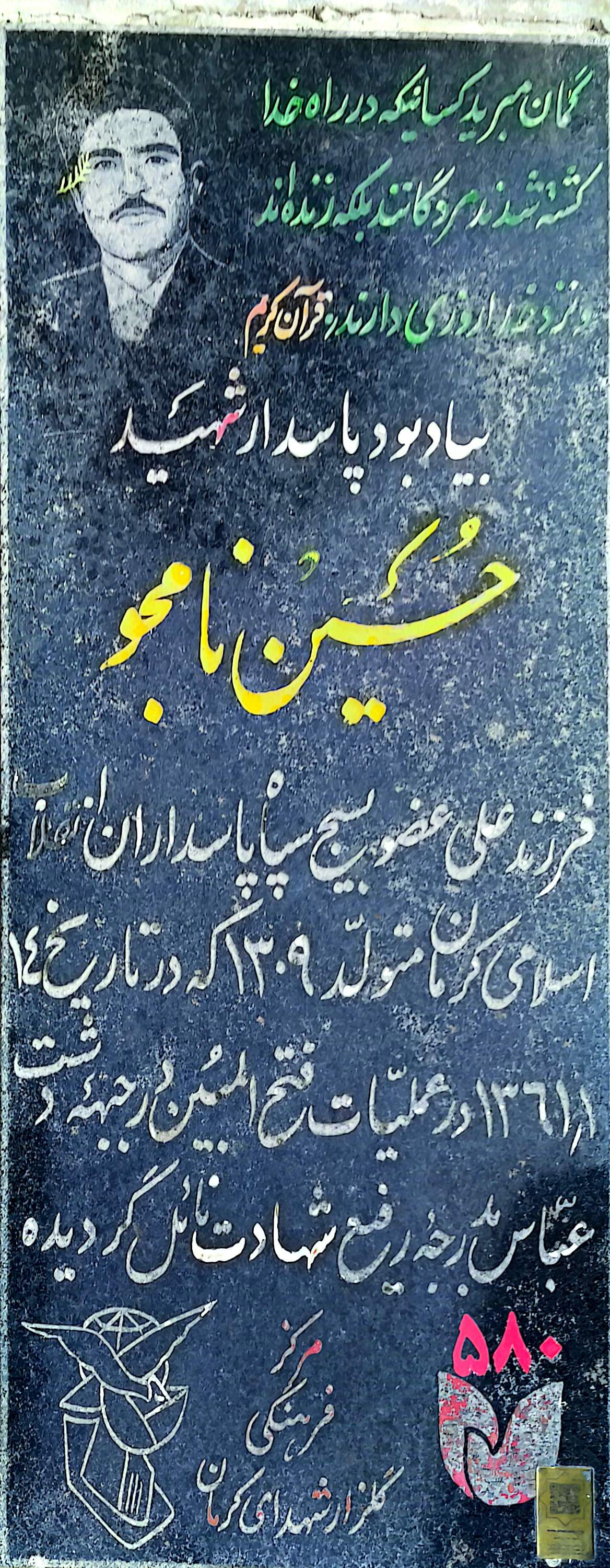 قبر حسین نامجو باغینی