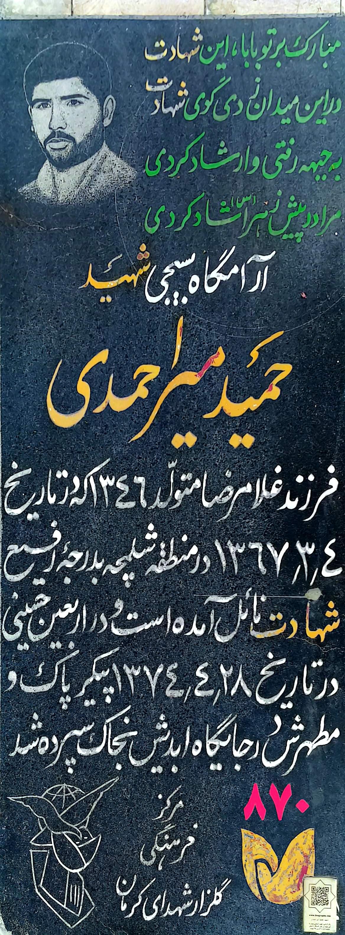 قبر حمید میر‌احمدی هوتکی